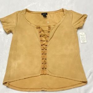 Tie-dyed Laced Front Top. Sz. XS